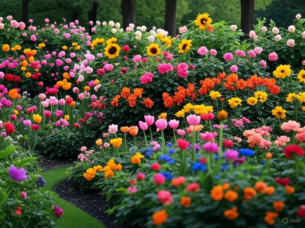 Landscape Design With Flowers