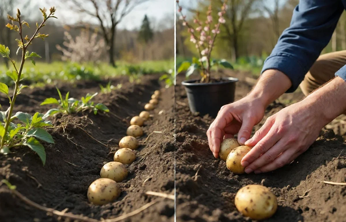 co planting potatoes