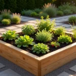corner raised garden bed