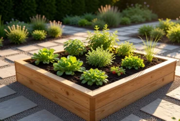 corner raised garden bed