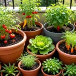 easy vegetable plants to grow in pots