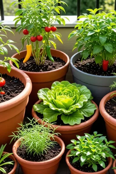 easy vegetable plants to grow in pots