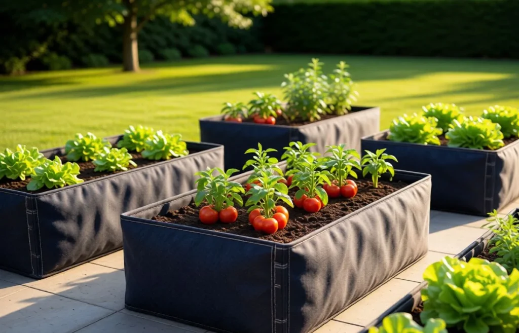 fabric raised garden beds