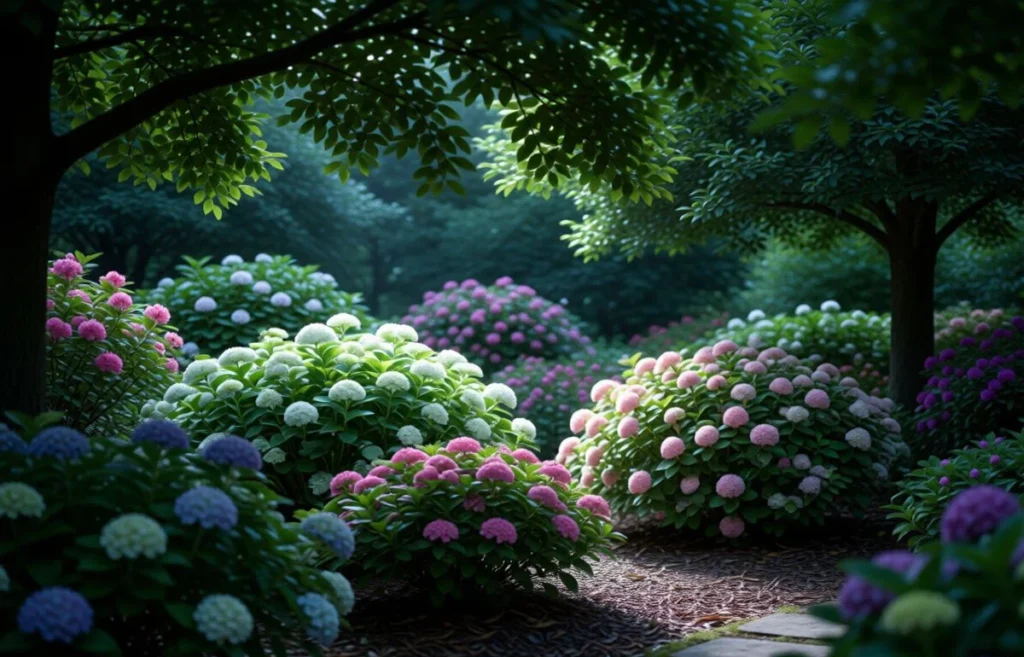 flower shrubs that grow in shade