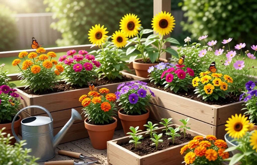 flowers for beginner gardeners