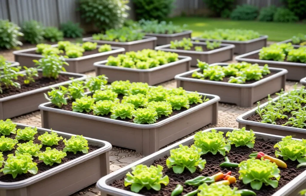 garden raised beds plastic