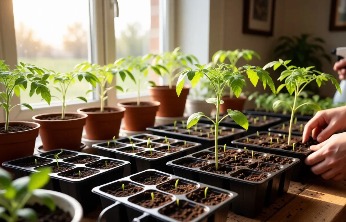 how early to start tomato seeds indoors