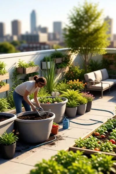 how to create a rooftop garden