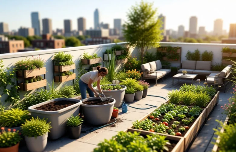 how to create a rooftop garden