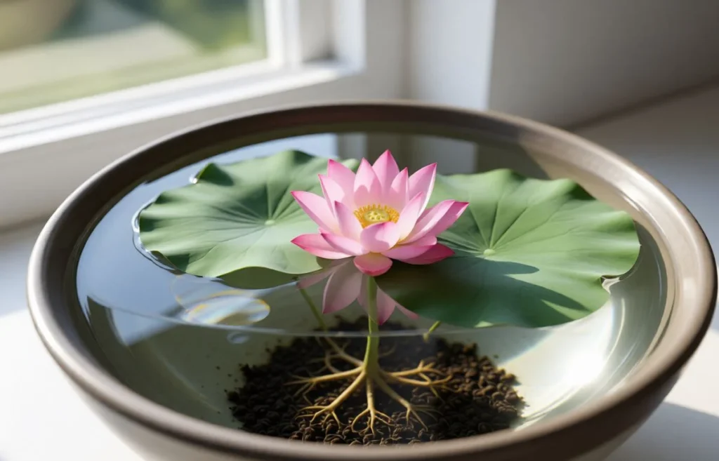 how to grow a lotus flower in a bowl