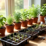 how to grow indoor herbs from seed