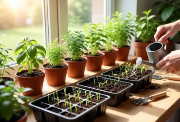 how to grow indoor herbs from seed