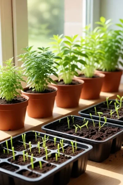 how to grow indoor herbs from seed