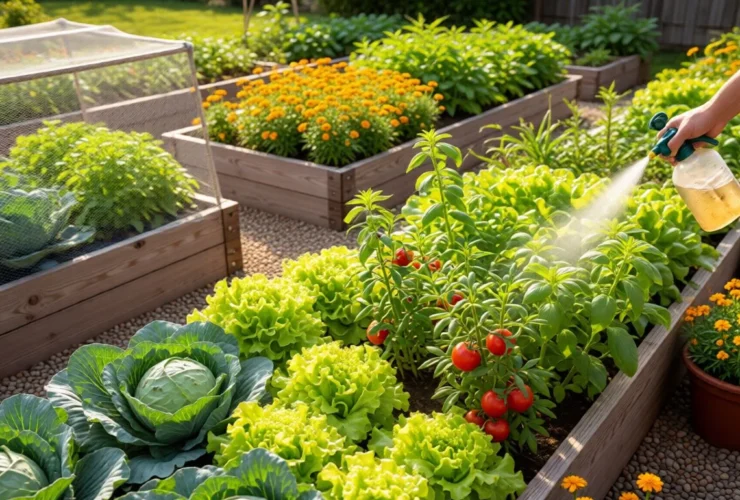 how to keep bugs out of vegetable garden naturally