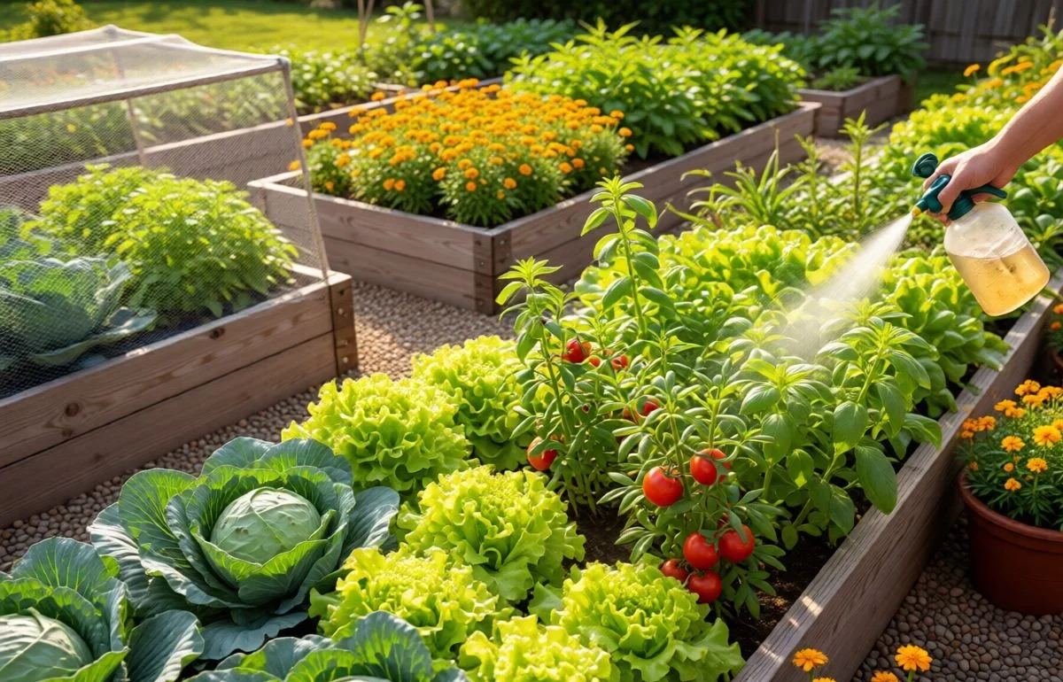 how to keep bugs out of vegetable garden naturally