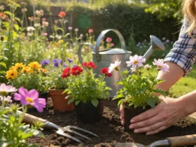 how to plant flower plants