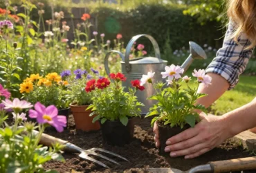 how to plant flower plants