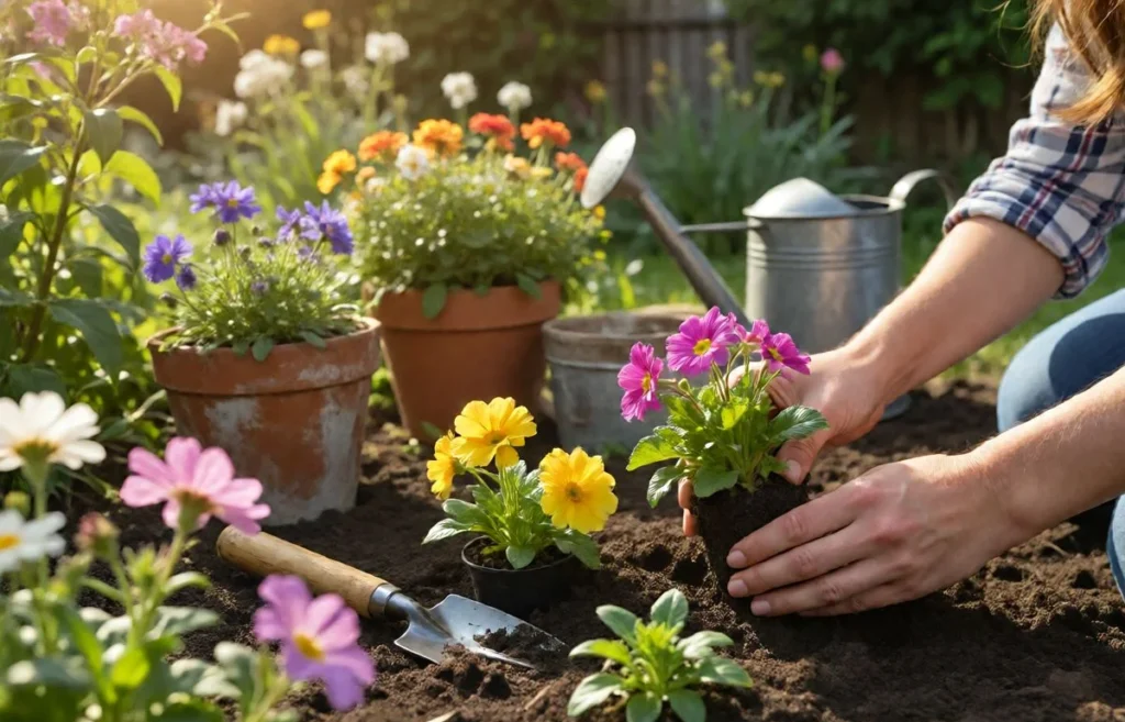 how to plant flowers