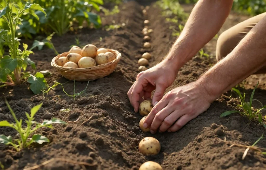 how to plant potatoes
