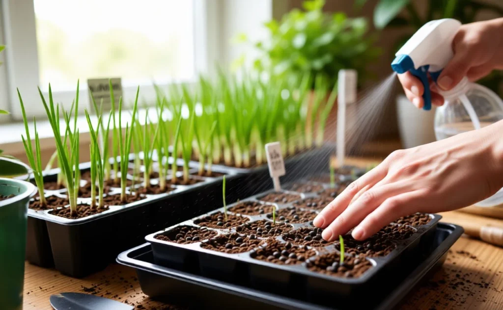 how to start onion seeds indoors