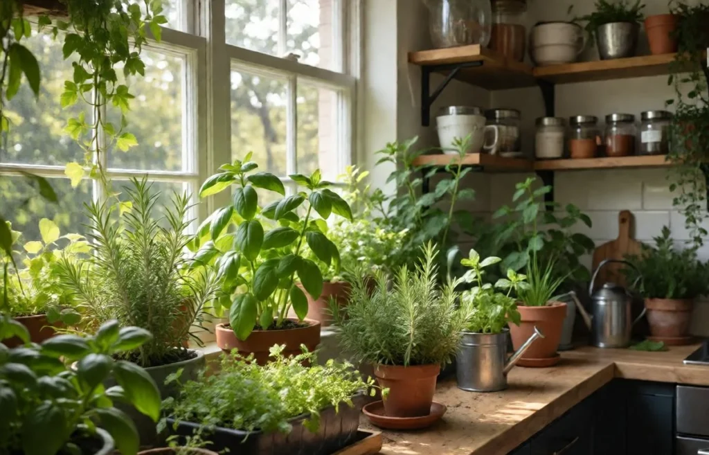 indoor herb garden