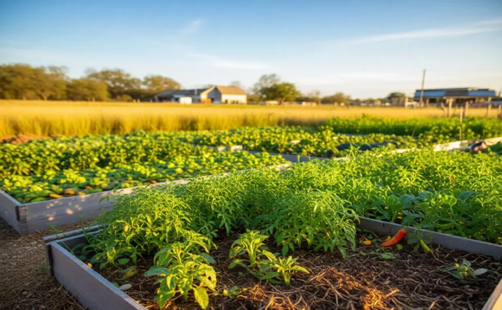organic gardening season texas