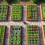 plans for raised bed vegetable gardens layouts