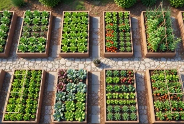 plans for raised bed vegetable gardens layouts