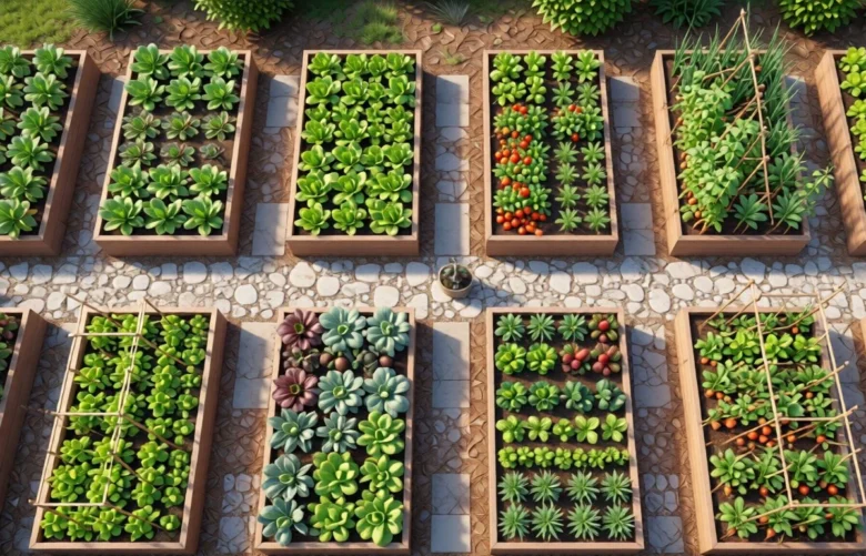 plans for raised bed vegetable gardens layouts