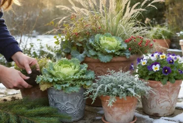 planting containers for winter