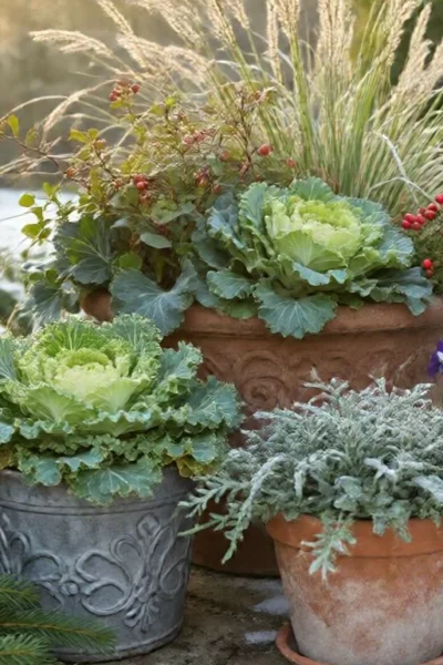planting containers for winter