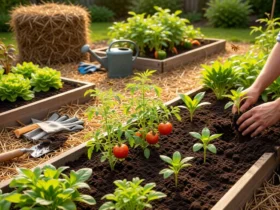 planting organic vegetables