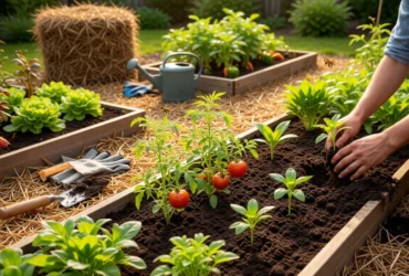 planting organic vegetables