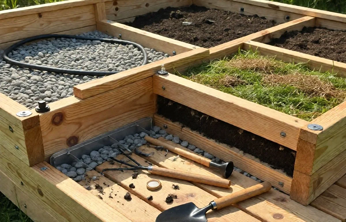 raised garden bed components