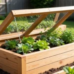 raised garden bed with lid