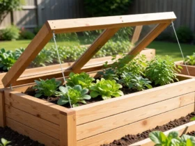 raised garden bed with lid
