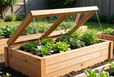 raised garden bed with lid