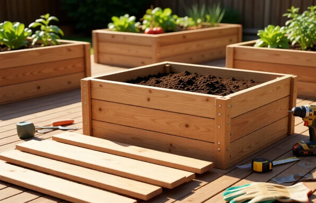 raised garden box plans free