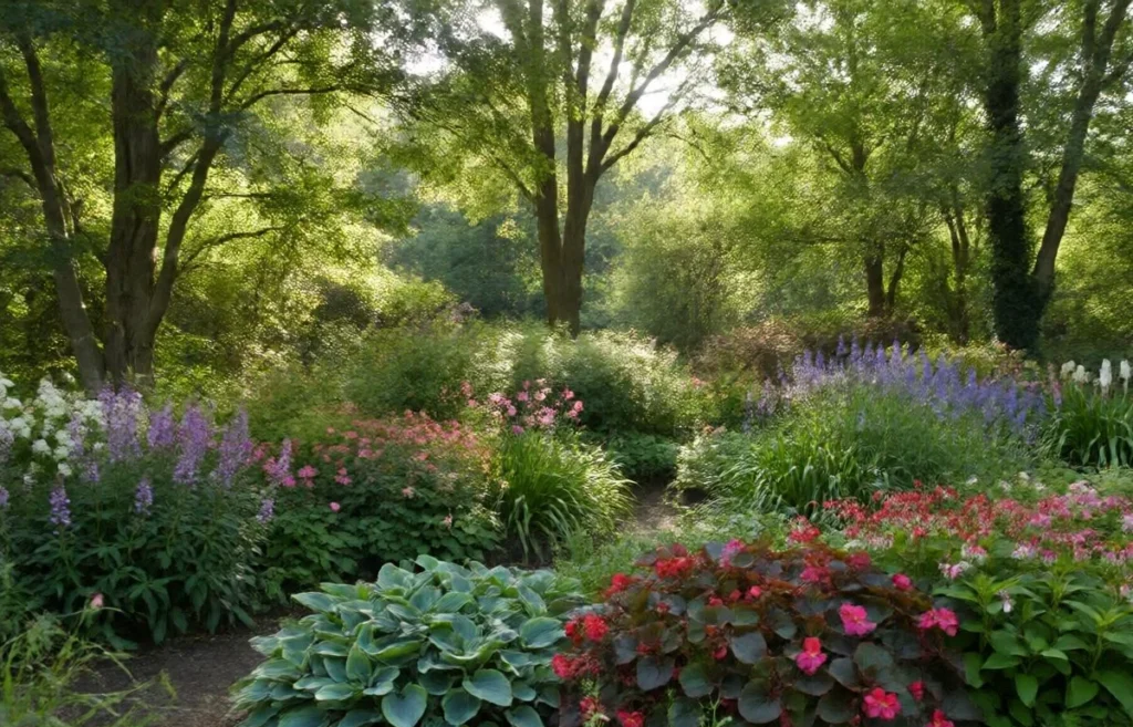 shade loving blooming plants