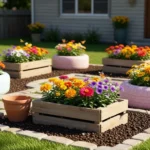 simple cheap flower bed ideas