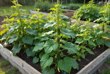 square foot gardening cucumbers