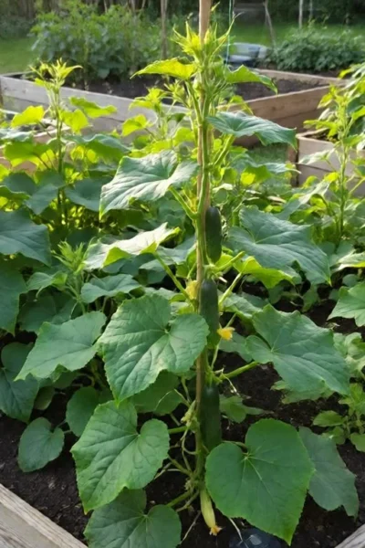 square foot gardening cucumbers