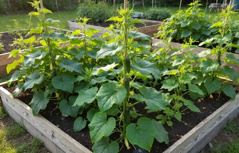 square foot gardening cucumbers