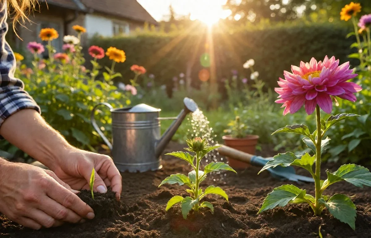 steps to growing a flower