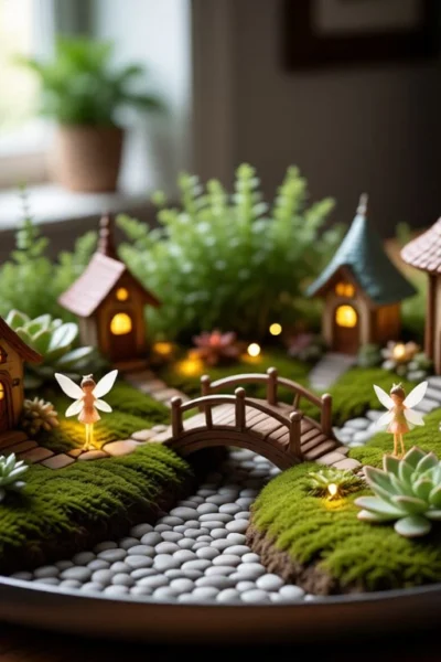 tabletop indoor fairy garden