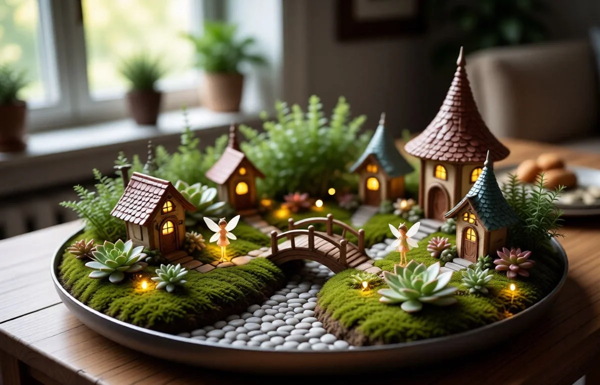 tabletop indoor fairy garden