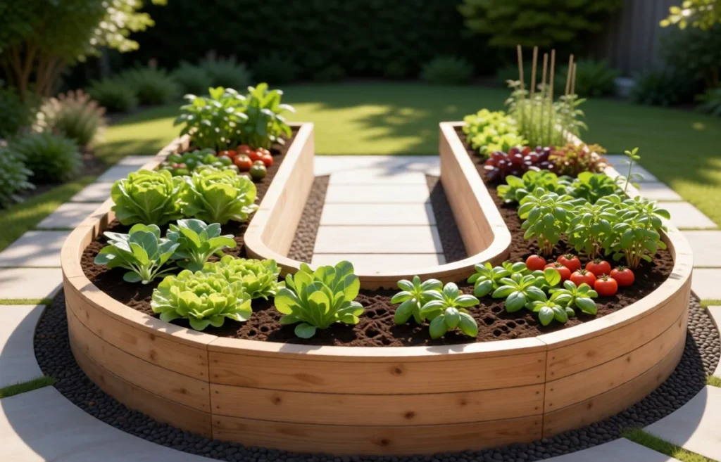 u shaped raised bed