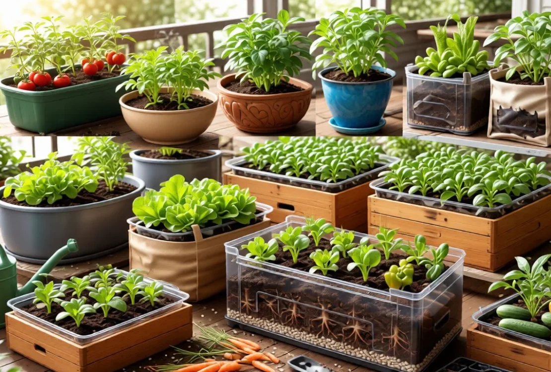 what containers are safe to grow vegetables in