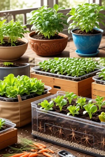 what containers are safe to grow vegetables in