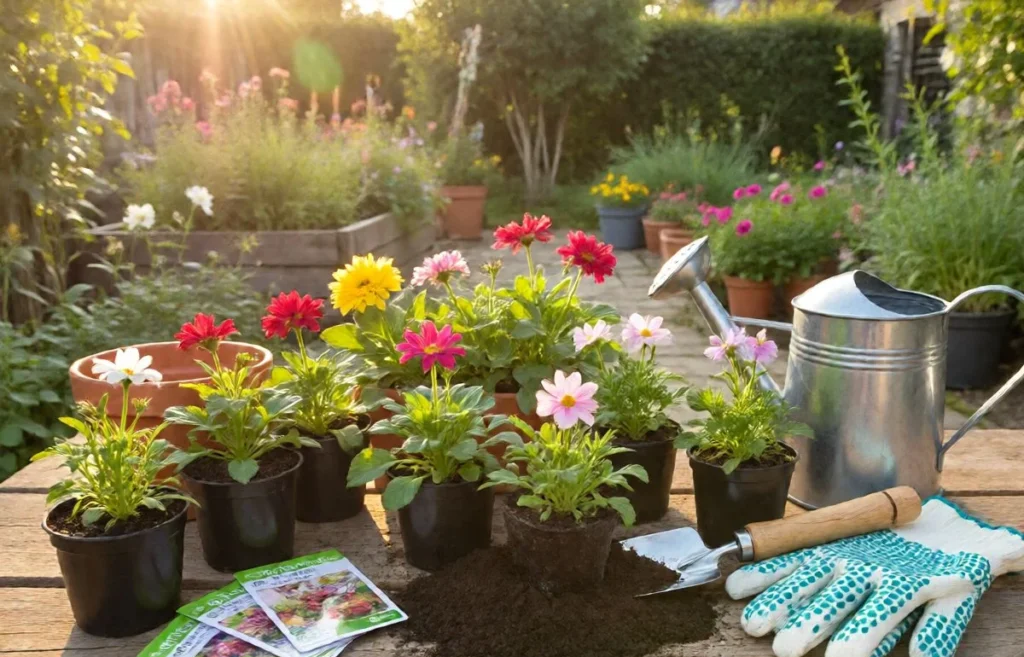 what do you need to plant flowers